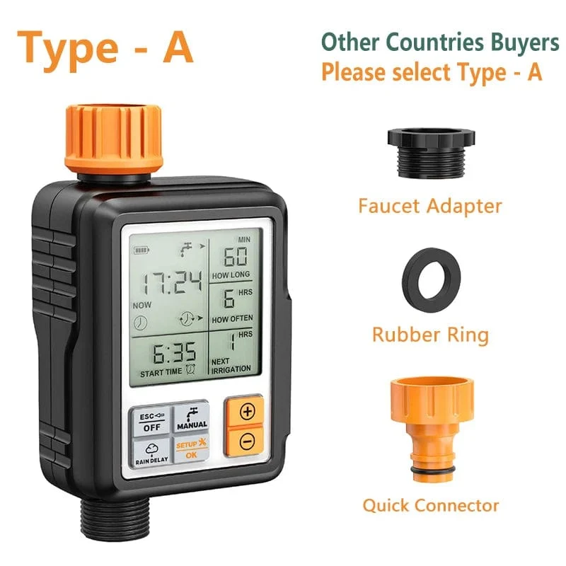 Eshico Heißer Verkauf Garten Intelligente Bewässerung System Outdoor Regen Verzögerung Wasser Timer Automatische Digitale Sprinkler Controller
