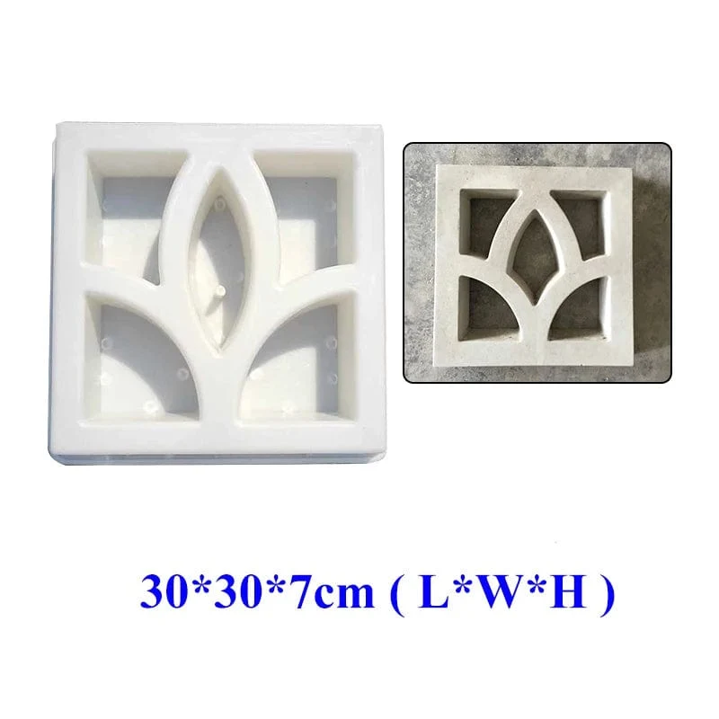 Zement-Antik-Backstein-Straßenrand-Form, Gartenweg-Herstellung, Steinform, 3D-Schnitzerei, rutschfeste Beton-Kunststoff-Pflasterformen, Gebäude