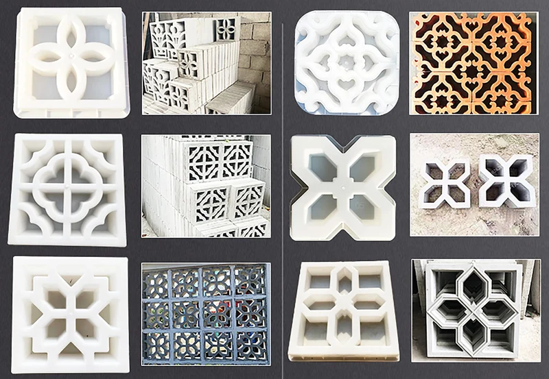Hohl Diamant Garten Gebäude Beton Form Zaun Hohl Kunststoff Ziegel Form Antike Hof Rasen Blume Pool Zement Form