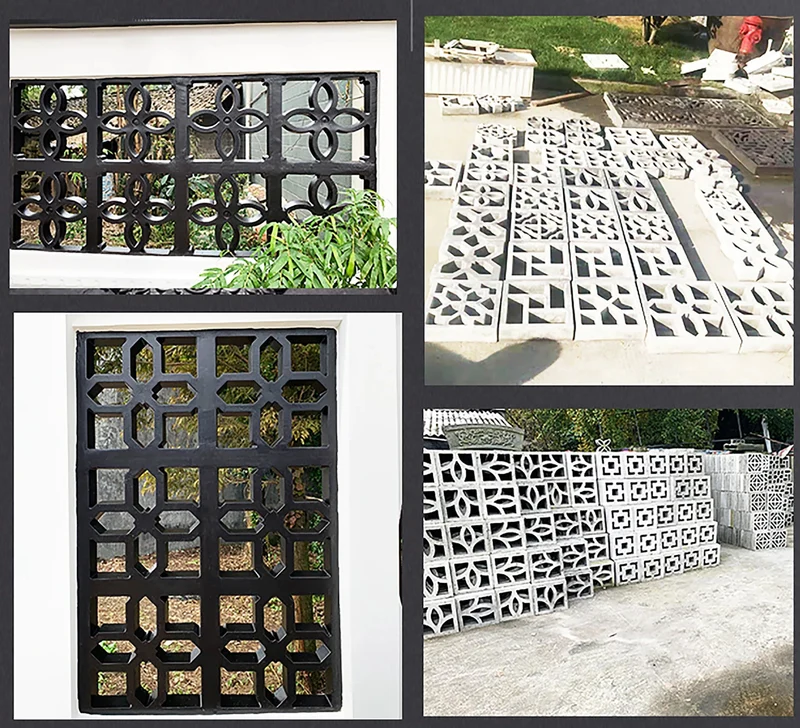 Hohl Diamant Garten Gebäude Beton Form Zaun Hohl Kunststoff Ziegel Form Antike Hof Rasen Blume Pool Zement Form