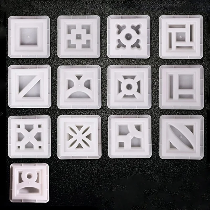 Hohl Diamant Garten Gebäude Beton Form Zaun Hohl Kunststoff Ziegel Form Antike Hof Rasen Blume Pool Zement Form