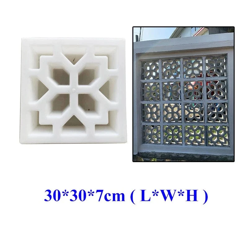 Hohl Diamant Garten Gebäude Beton Form Zaun Hohl Kunststoff Ziegel Form Antike Hof Rasen Blume Pool Zement Form