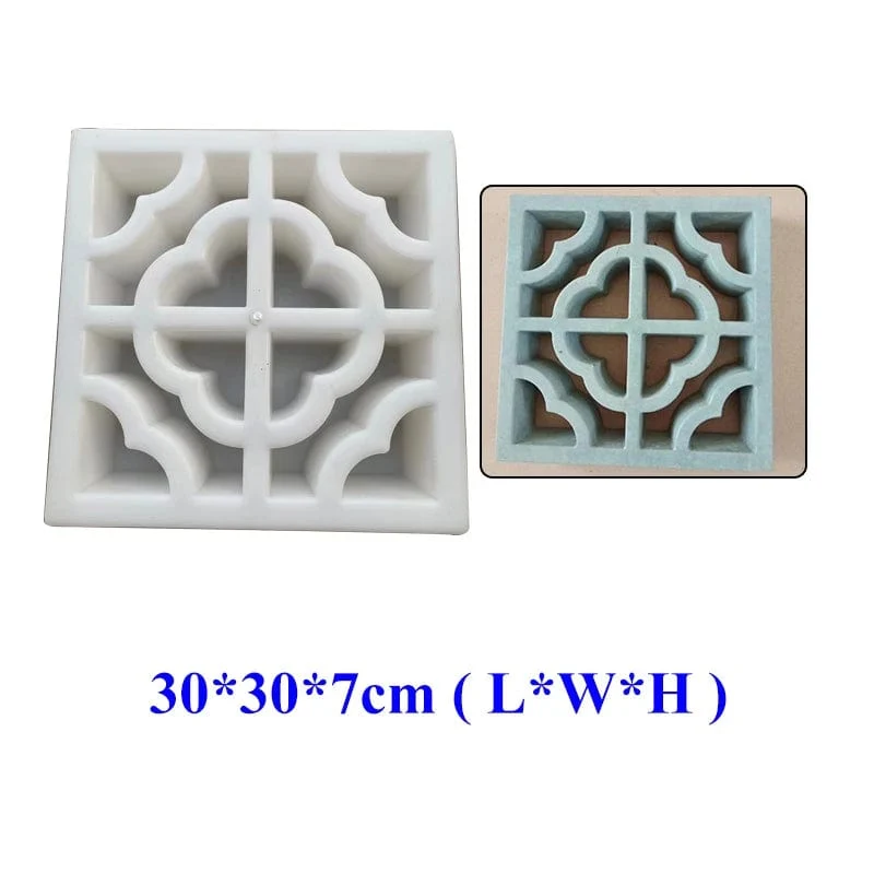 Hohl Diamant Garten Gebäude Beton Form Zaun Hohl Kunststoff Ziegel Form Antike Hof Rasen Blume Pool Zement Form