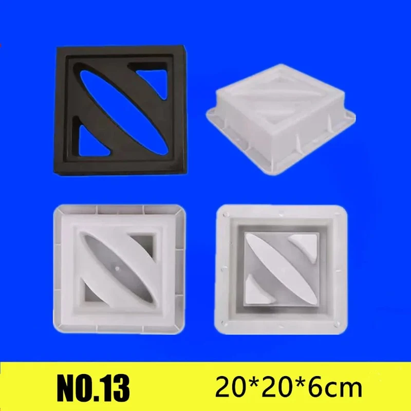 Hohl Diamant Garten Gebäude Beton Form Zaun Hohl Kunststoff Ziegel Form Antike Hof Rasen Blume Pool Zement Form