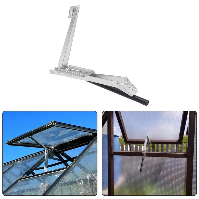 Aluminium-Gartenwerkzeug Belüftung des Gewächshauses Landwirtschaft Solar Wärmeempfindlicher automatischer Entlüftungsfensteröffner Doppelfeder