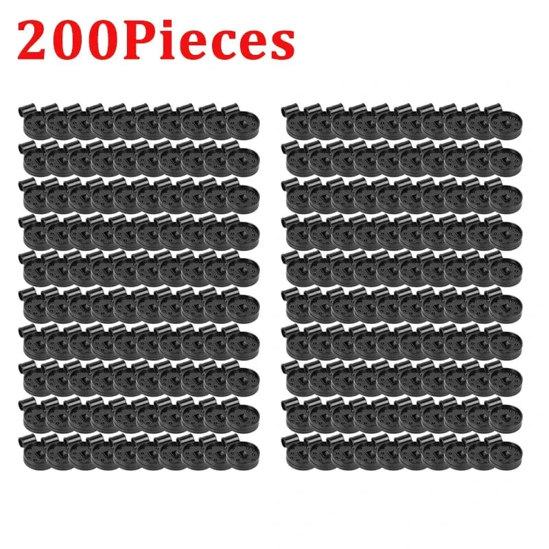 300 Stück Schattentuch-Kunststoff-Clips, Sonnenschutz-Netz-Clips, Gewächshaus-Stoff-Fix-Klemmen, Zubehör, Ösen, Zaun, Netzhaken