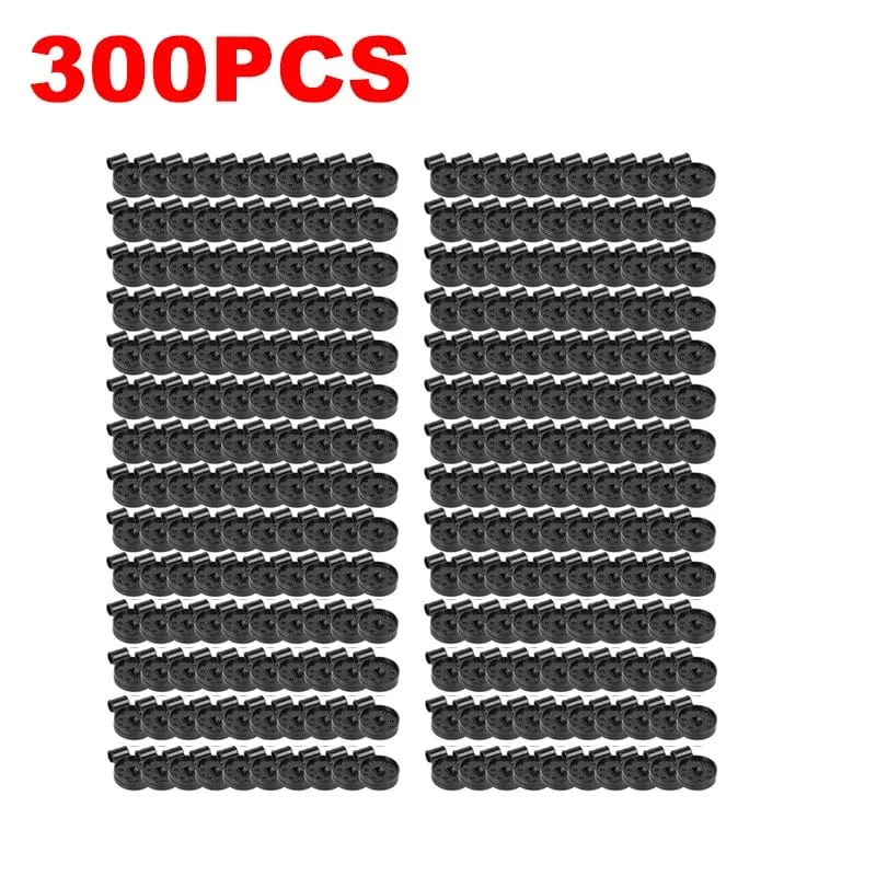 300 Stück Schattentuch-Kunststoff-Clips, Sonnenschutz-Netz-Clips, Gewächshaus-Stoff-Fix-Klemmen, Zubehör, Ösen, Zaun, Netzhaken