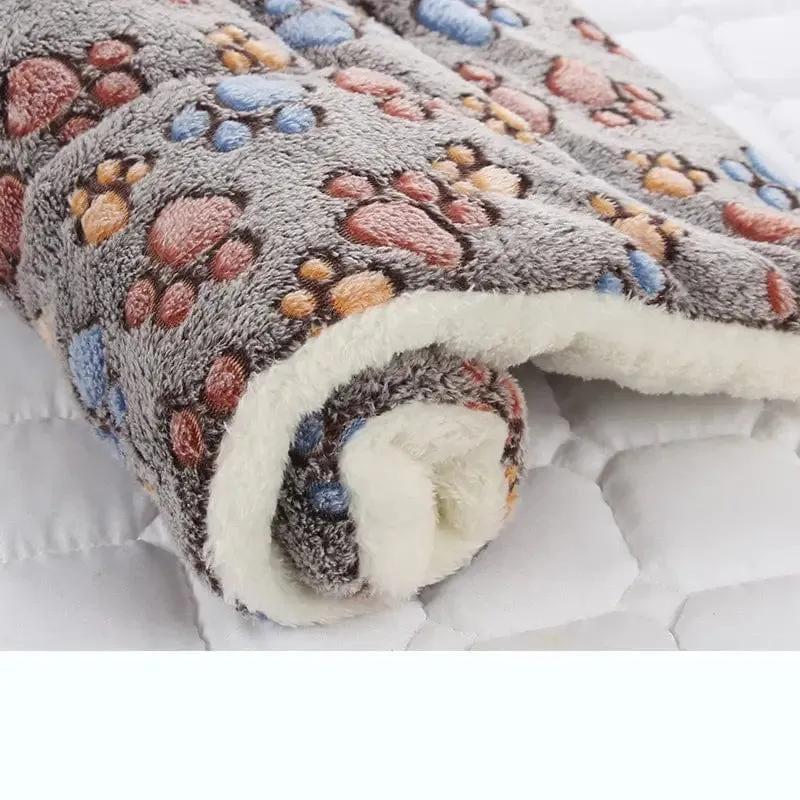 Verdicktes Hundebett aus Flanell, weiche Schlafmatte für Haustiere, für Hunde und Katzen, warme Winterdecke