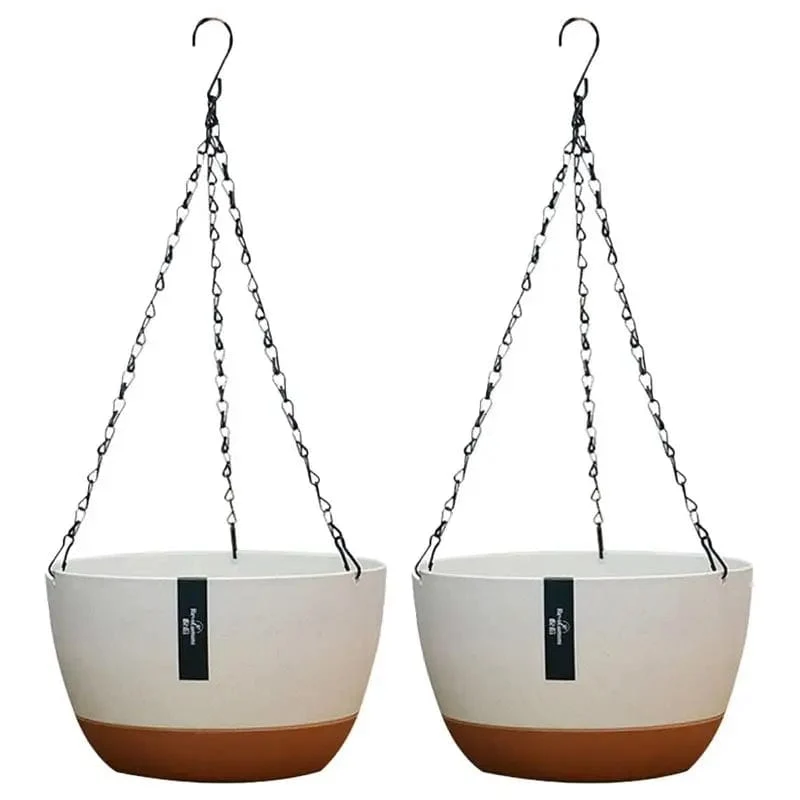 2 Sets Hängende Blumentöpfe Kleine Körbe Pflanzen Outdoor Pflanzbehälter Pflanzer Lagerung Blumentopfhalter Pflanzenaufhänger