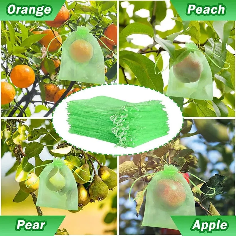 Obstschutzbeutel, 100 Stück, Trauben-Netzbeutel, Schädlingsbekämpfung, Anti-Vogel, Gemüse, Obst, Netz, Gartenpflanzer, Erdbeer-Wachstumsbeutel