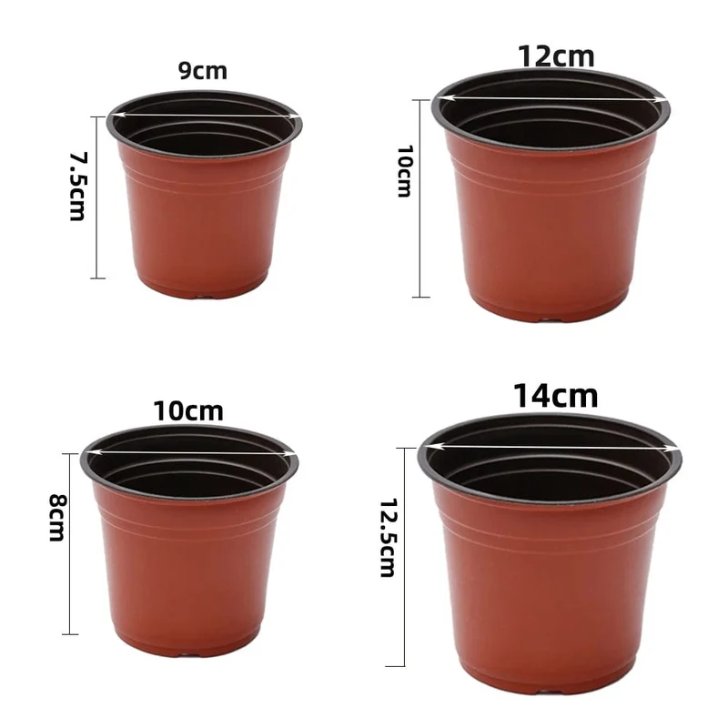 4 Größen Blumentopf Garten Kindergarten Samen Start Blumentöpfe Leichte Sukkulenten Sämling Tablett Blumen Gemüse Container Box