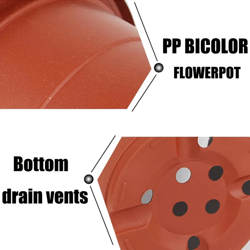 4 Größen Blumentopf Garten Kindergarten Samen Start Blumentöpfe Leichte Sukkulenten Sämling Tablett Blumen Gemüse Container Box