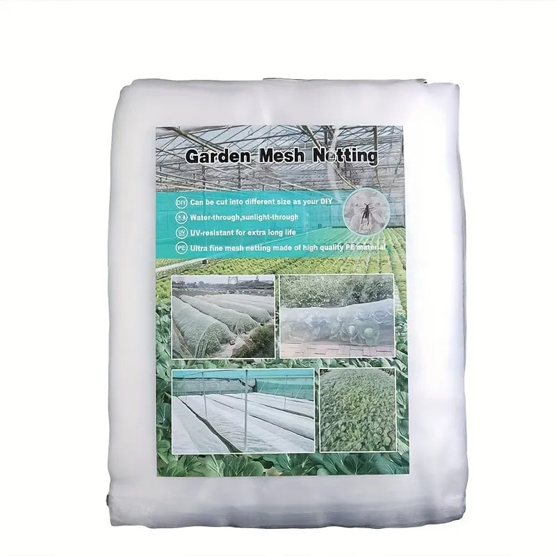 1 Packung, 2 x 5 m, Garten-Gemüse-Insekten-Vogelschutznetz, Gemüseschutz, feinmaschiges Moskitonetz, Ernte für Obstpflege, Abdeckung von PlantGarden