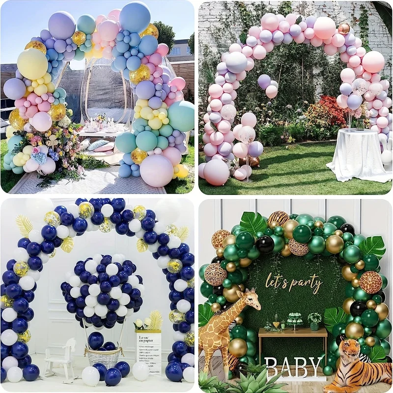 1 Set, Ballonbogen-Ständer-Set, verstellbarer Ballonbogen-Rahmen, Wasserfüllbasis, wiederverwendbares Hintergrund-Ständer-Set, verwendet für Geburtstagsfeier, Abschlussfeier, Hochzeit, Braut, Geschenk, Treffen