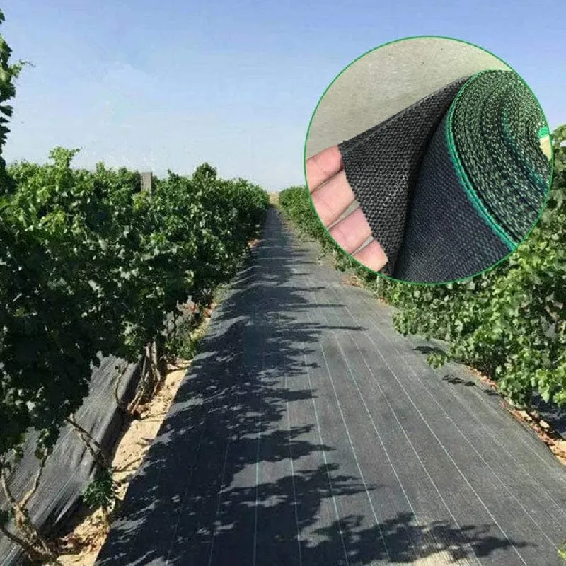 1 Rolle Garten- und Landschaftsstoff, Unkrautsperre, robuste Auffahrt, Gartenmatte, Polypropylen, Bodendecker, Blumen, Gemüse, Hochbeete, Rasen, Hof, Landschaftsbau, Schwarz