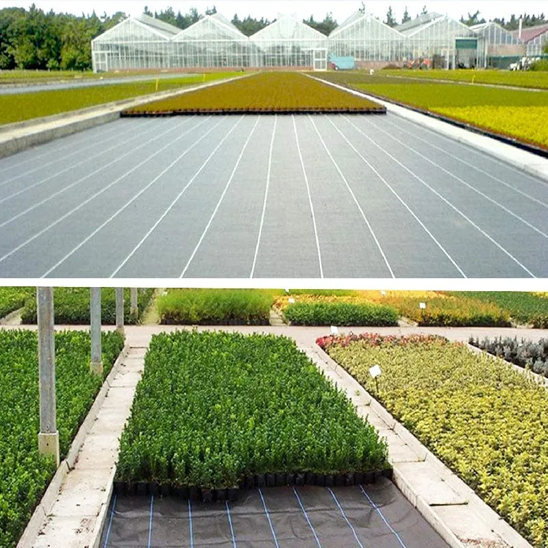 1 Rolle Garten- und Landschaftsstoff, Unkrautsperre, robuste Auffahrt, Gartenmatte, Polypropylen, Bodendecker, Blumen, Gemüse, Hochbeete, Rasen, Hof, Landschaftsbau, Schwarz