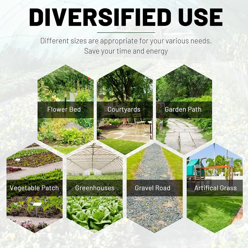 1 Packung, Garten-Unkrautschutz-Landschaftsstoff, Unkrautblocker-Stoff, gewebter Mulch für die Landschaftsgestaltung, Bodendecker-Unkrautbekämpfungsstoff, schwarze Gartenbetteinlage