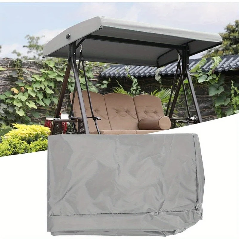 1 Stück Schaukelüberdachung, wasserdichte, staubdichte Outdoor-Schaukelüberdachung, universelle Ersatzüberdachung für Gartenschaukel, Terrassen-Hängematten-Dachabdeckung (grau)