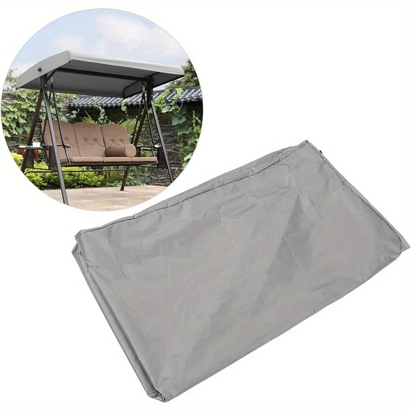 1 Stück Schaukelüberdachung, wasserdichte, staubdichte Outdoor-Schaukelüberdachung, universelle Ersatzüberdachung für Gartenschaukel, Terrassen-Hängematten-Dachabdeckung (grau)