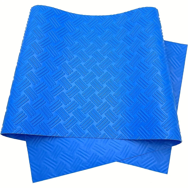 1 Stück, Schwimmbadleitermatte – Schutzpolsterstufe mit rutschfester Textur, blau, mittelgroß, 91.44 x 22.86 cm und 91.44 x 91.44 cm, Gartengeräte und Schwimmbadzubehör, Schwimmbecken-Drift-Schwimmbadzubehör