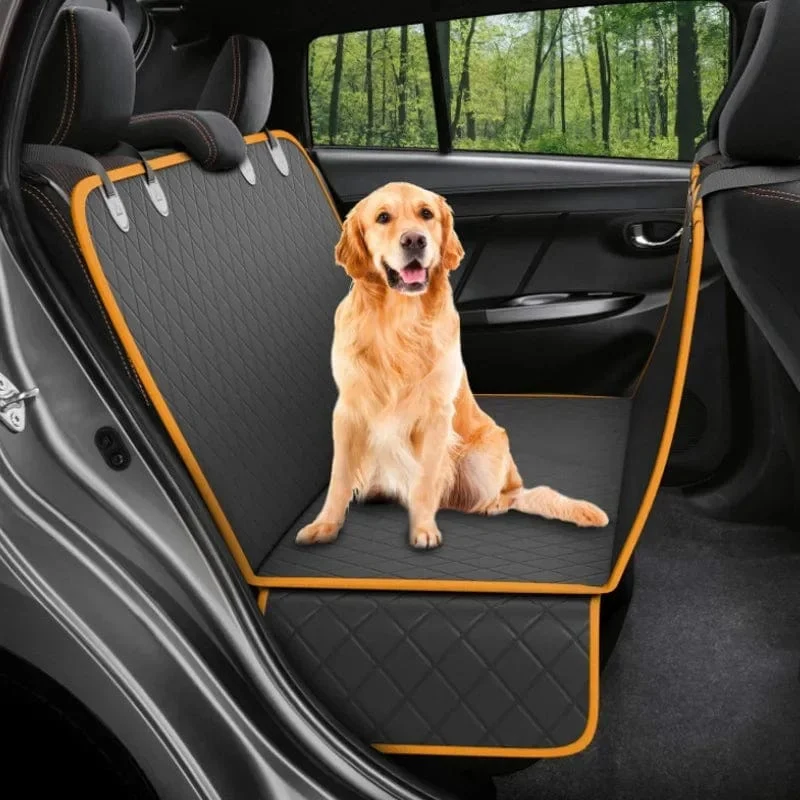 Hunde-Autositzbezug, 100 % wasserdicht, für Hundetransporter, Reisematte, Hängematte für kleine, mittelgroße und große Hunde, Sicherheitspolster für die Rückbank des Autos