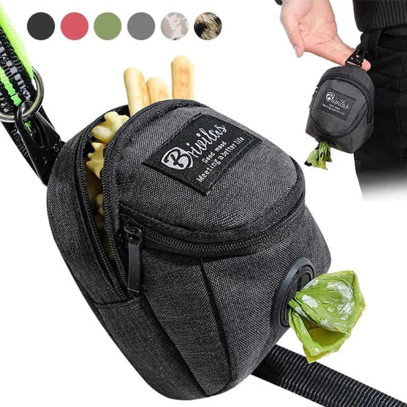Tragbare Hundetrainings-Leckerli-Tasche für den Außenbereich, Haustier-Leckerli-Tasche für Hunde, Welpen-Snack-Belohnungs-Hüfttasche, Hundekotbeutel, Hundeträgertaschen