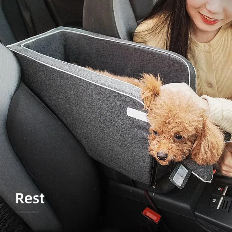 Car Central Hundeautositzbett, tragbare Hundetragetasche für kleine Hunde und Katzen, Sicherheitsreisetasche, Zubehör