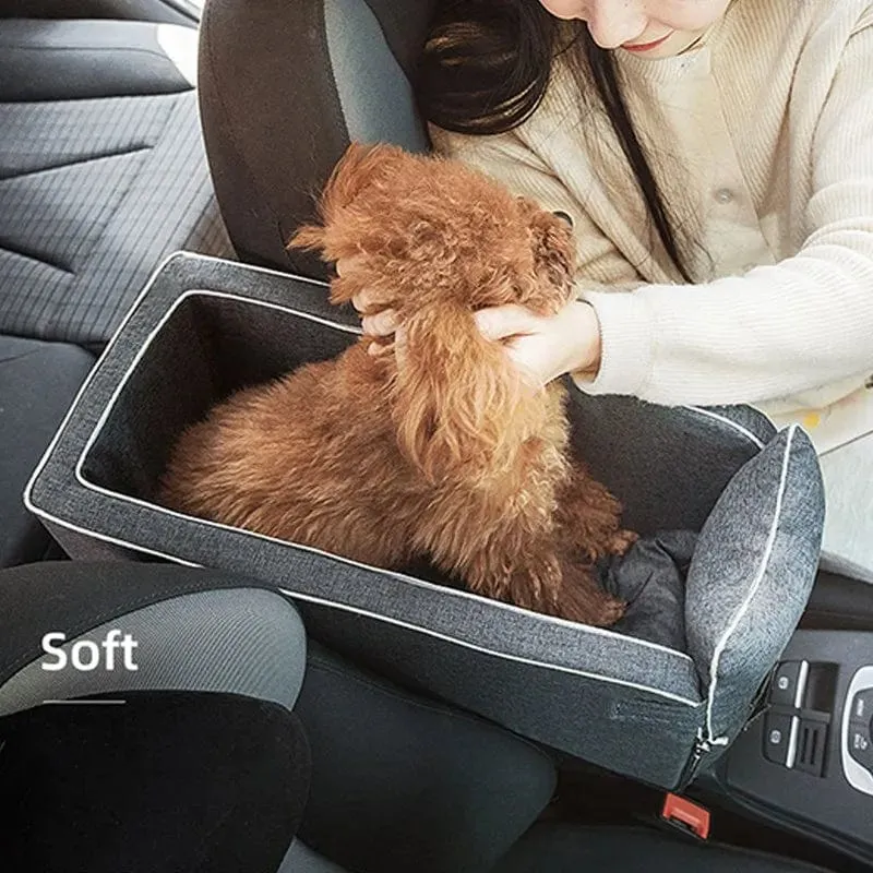 Car Central Hundeautositzbett, tragbare Hundetragetasche für kleine Hunde und Katzen, Sicherheitsreisetasche, Zubehör
