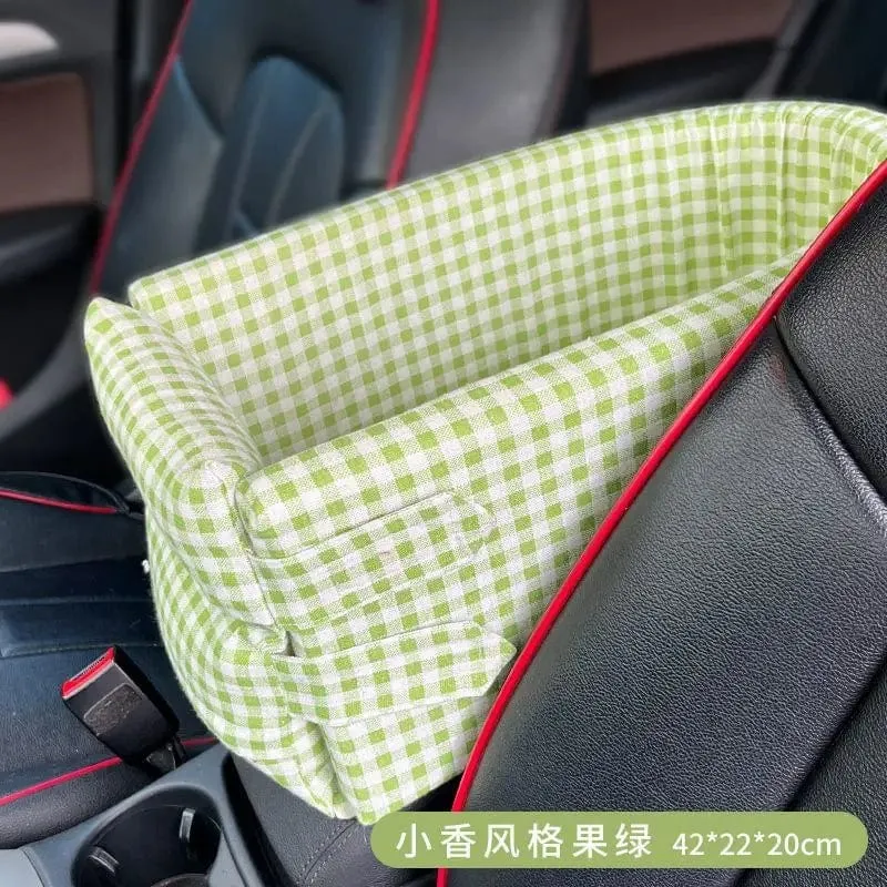 Car Central Hundeautositzbett, tragbare Hundetragetasche für kleine Hunde und Katzen, Sicherheitsreisetasche, Zubehör