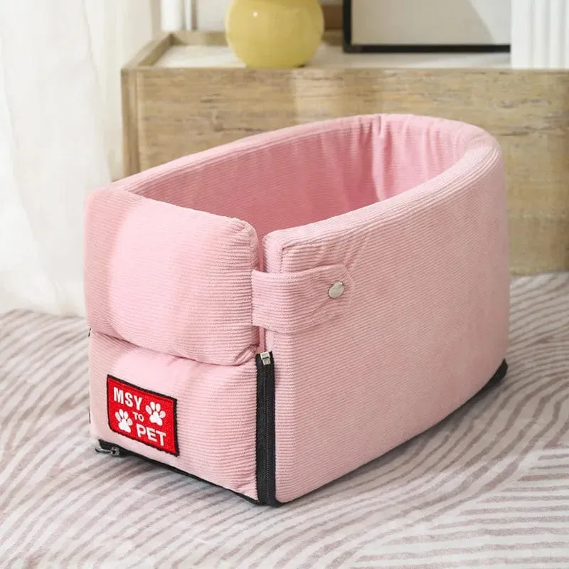 Car Central Hundeautositzbett, tragbare Hundetragetasche für kleine Hunde und Katzen, Sicherheitsreisetasche, Zubehör