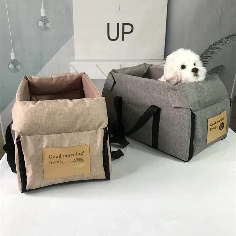Hunde-Autositz, Bett, Auto, zentral, tragbar, Autositz, zentral, Sicherheit, Reise, Katze, Hundebett, Transport für Tasche, Chihuahua, Zubehör