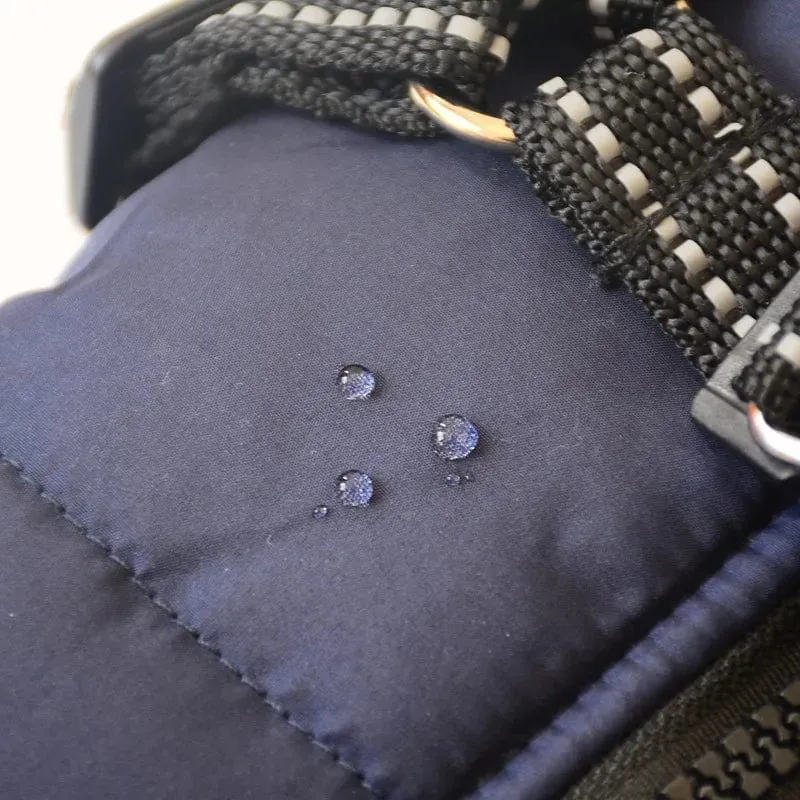 Haustier-Hundejacke mit Geschirr, warme Winter-Hundekleidung, wasserdichter Hundemantel für kleine große Hunde, Chihuahua, französische Bulldogge