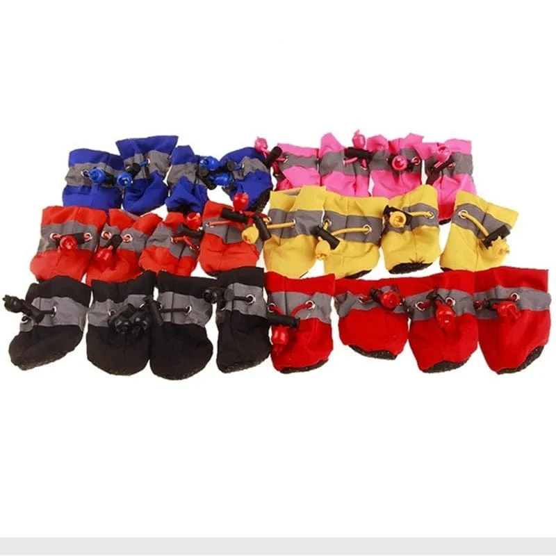 4 teile/satz Wasserdichte Haustier Hund Schuhe Anti-slip Regen Stiefel Schuhe für Kleine Katzen Hunde Welpen Hund Pet Booties pet Paw Zubehör