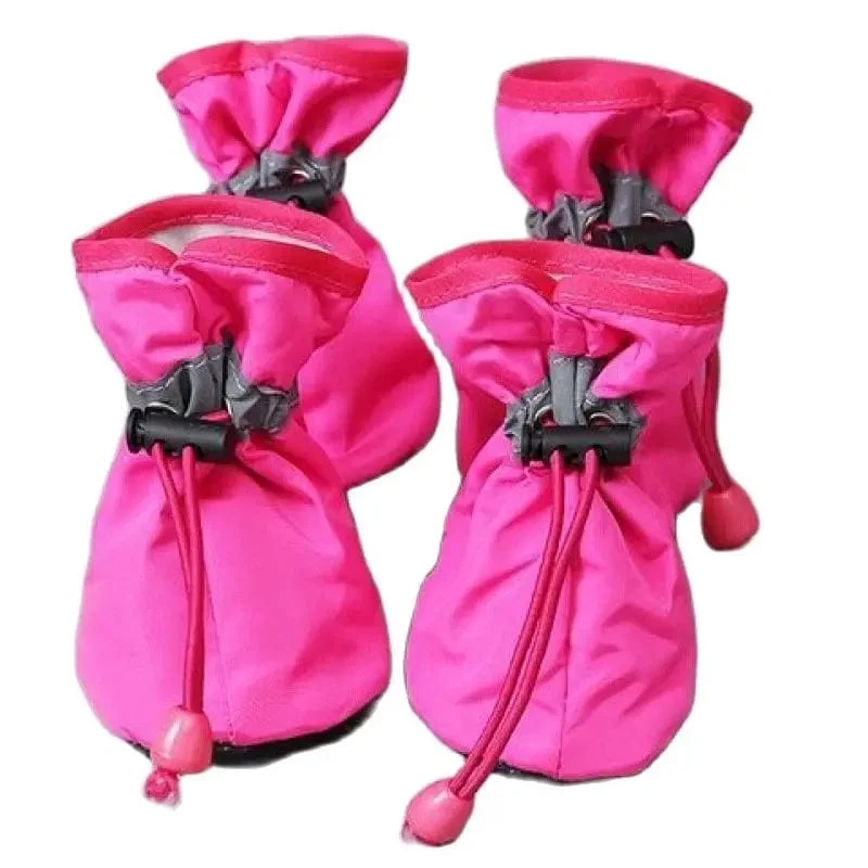 4 teile/satz Wasserdichte Haustier Hund Schuhe Anti-slip Regen Stiefel Schuhe für Kleine Katzen Hunde Welpen Hund Pet Booties pet Paw Zubehör