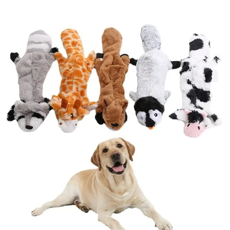 Hund Kauen Spielzeug Squeaker Quietschende Haustier Hund Plüsch Spielzeug Ohne Füllung Fuchs Pelz Spielzeug Für Kleine Medium Large Hund Haustiere liefert 1PC