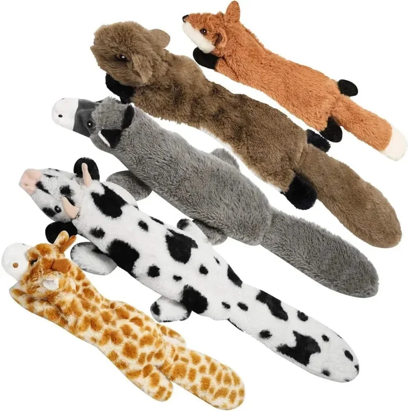 Hund Kauen Spielzeug Squeaker Quietschende Haustier Hund Plüsch Spielzeug Ohne Füllung Fuchs Pelz Spielzeug Für Kleine Medium Large Hund Haustiere liefert 1PC