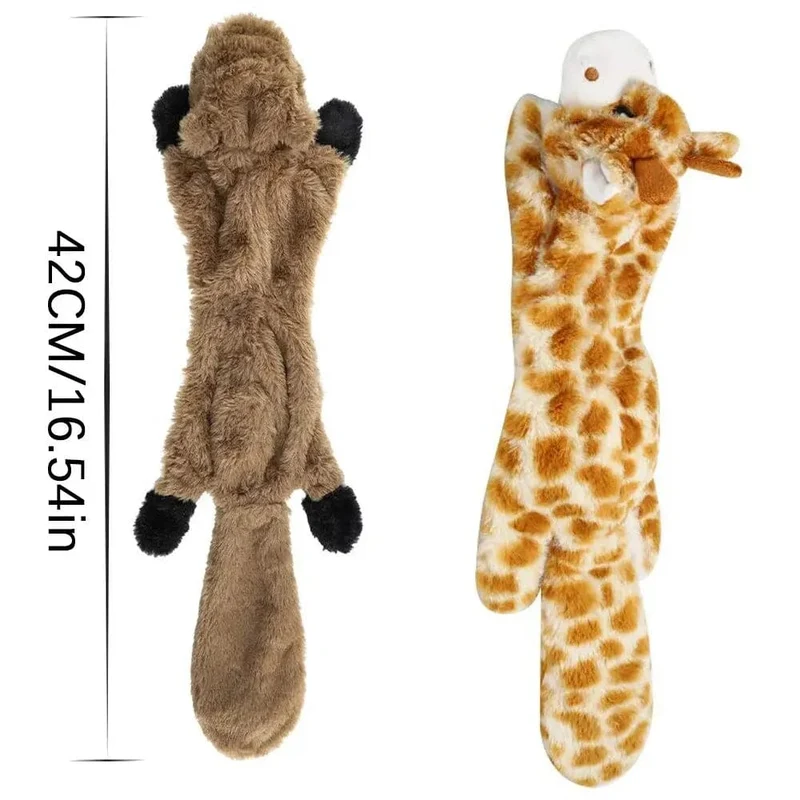 Hund Kauen Spielzeug Squeaker Quietschende Haustier Hund Plüsch Spielzeug Ohne Füllung Fuchs Pelz Spielzeug Für Kleine Medium Large Hund Haustiere liefert 1PC