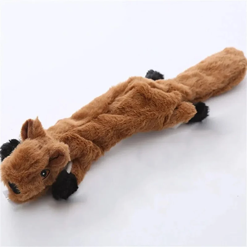 Hund Kauen Spielzeug Squeaker Quietschende Haustier Hund Plüsch Spielzeug Ohne Füllung Fuchs Pelz Spielzeug Für Kleine Medium Large Hund Haustiere liefert 1PC