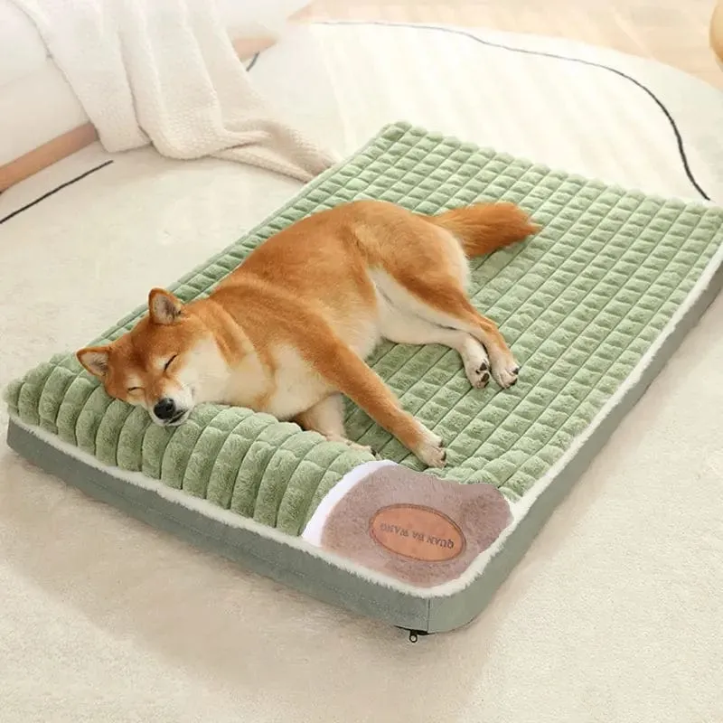 Haustierkissen für Hunde, für den Winter, flauschiges warmes Nest, Winter-Hundekissen, Katzenkissen, warmes Winterkuscheln für Katzen, warm, abnehmbar und waschbar