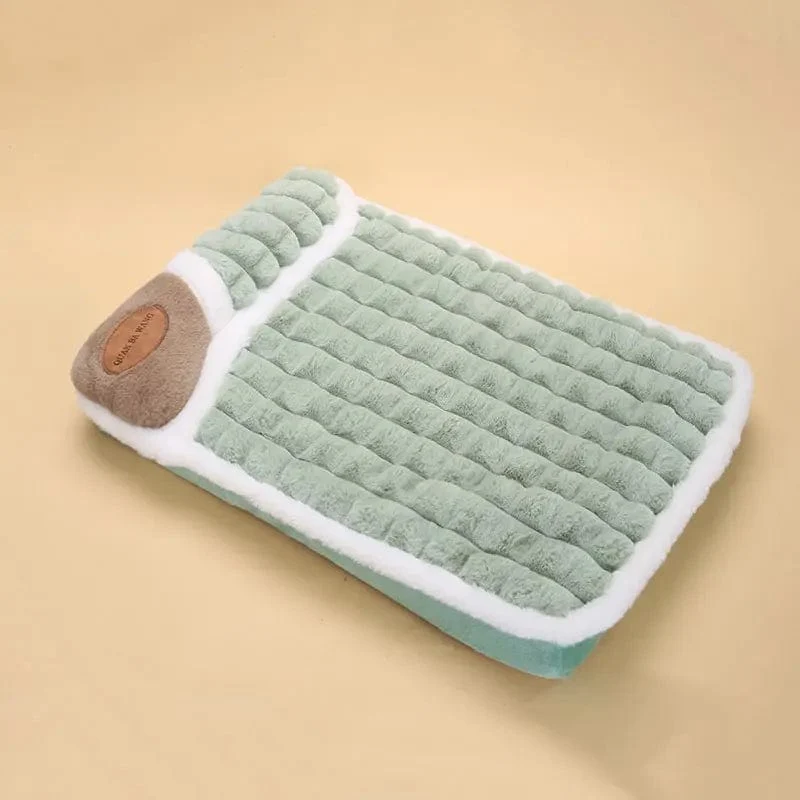 Haustierkissen für Hunde, für den Winter, flauschiges warmes Nest, Winter-Hundekissen, Katzenkissen, warmes Winterkuscheln für Katzen, warm, abnehmbar und waschbar