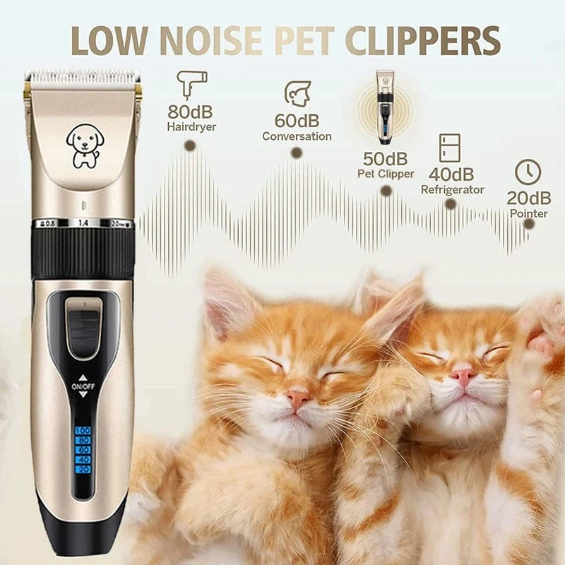Hundeschermaschine, Hundehaarschneidemaschine, Fellpflege (Haustier/Katze/Hund/Kaninchen), Haarschnitt-Trimmer, Rasierer-Set, Haustiere, kabellos, wiederaufladbar, professionell