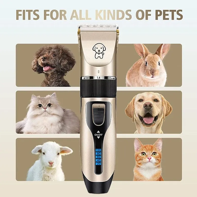 Hundeschermaschine, Hundehaarschneidemaschine, Fellpflege (Haustier/Katze/Hund/Kaninchen), Haarschnitt-Trimmer, Rasierer-Set, Haustiere, kabellos, wiederaufladbar, professionell