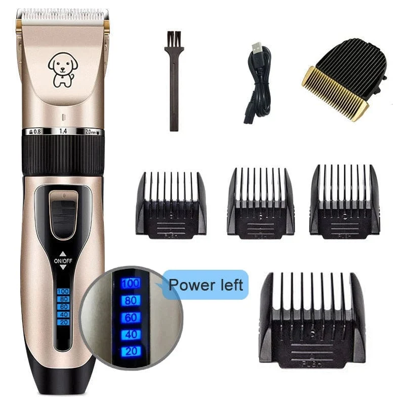 Hundeschermaschine, Hundehaarschneidemaschine, Fellpflege (Haustier/Katze/Hund/Kaninchen), Haarschnitt-Trimmer, Rasierer-Set, Haustiere, kabellos, wiederaufladbar, professionell