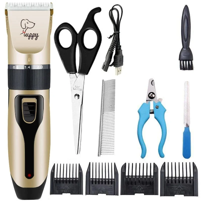 Hundeschermaschine, Hundehaarschneidemaschine, Fellpflege (Haustier/Katze/Hund/Kaninchen), Haarschnitt-Trimmer, Rasierer-Set, Haustiere, kabellos, wiederaufladbar, professionell