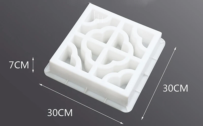 Zement Ziegel Form Kunststoff Dekorative Wand Fenster Form Antike Garten Gebäude Ornament Beton Hohl Zement Ziegel Formen