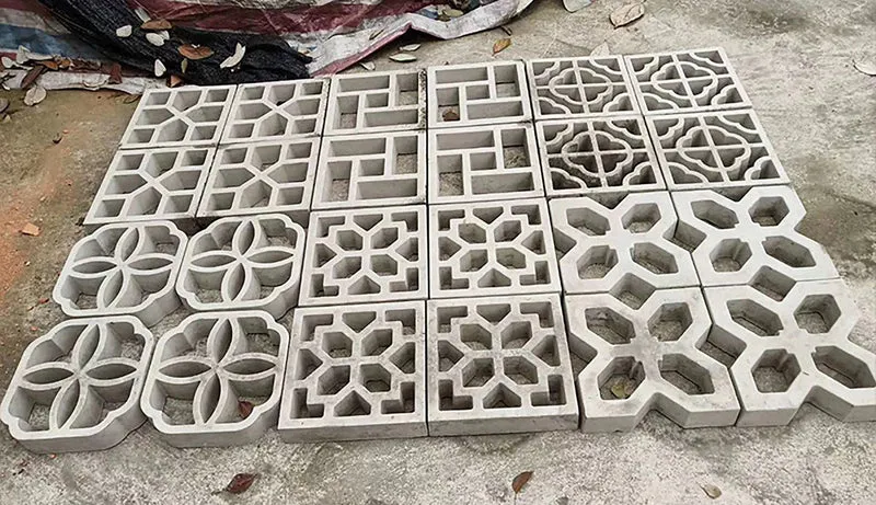 Zement Ziegel Form Kunststoff Dekorative Wand Fenster Form Antike Garten Gebäude Ornament Beton Hohl Zement Ziegel Formen