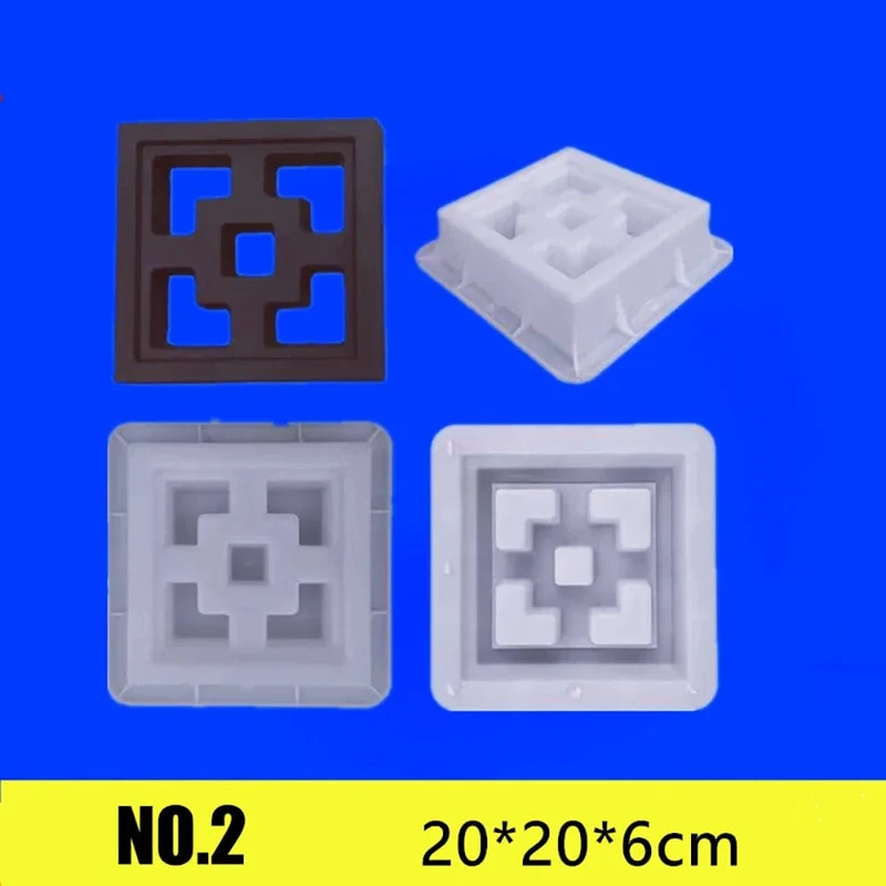 Zement Ziegel Form Kunststoff Dekorative Wand Fenster Form Antike Garten Gebäude Ornament Beton Hohl Zement Ziegel Formen