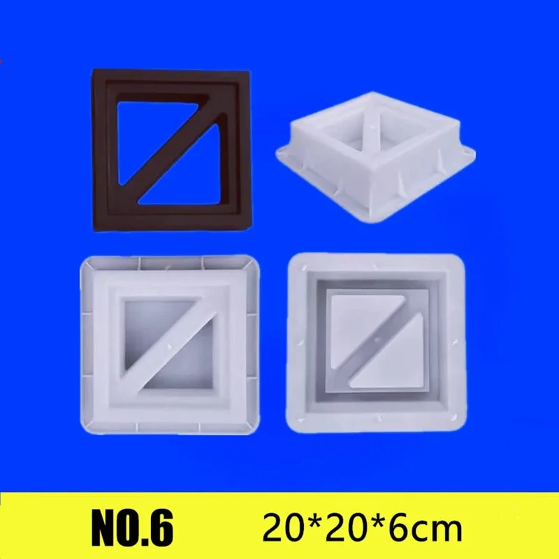 Zement Ziegel Form Kunststoff Dekorative Wand Fenster Form Antike Garten Gebäude Ornament Beton Hohl Zement Ziegel Formen
