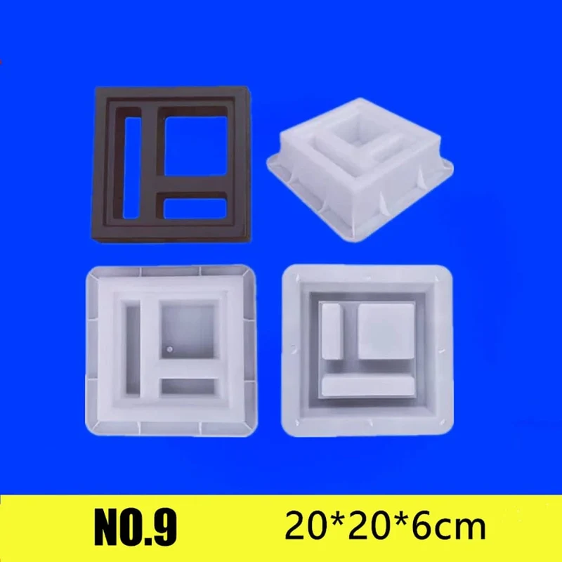 Zement Ziegel Form Kunststoff Dekorative Wand Fenster Form Antike Garten Gebäude Ornament Beton Hohl Zement Ziegel Formen