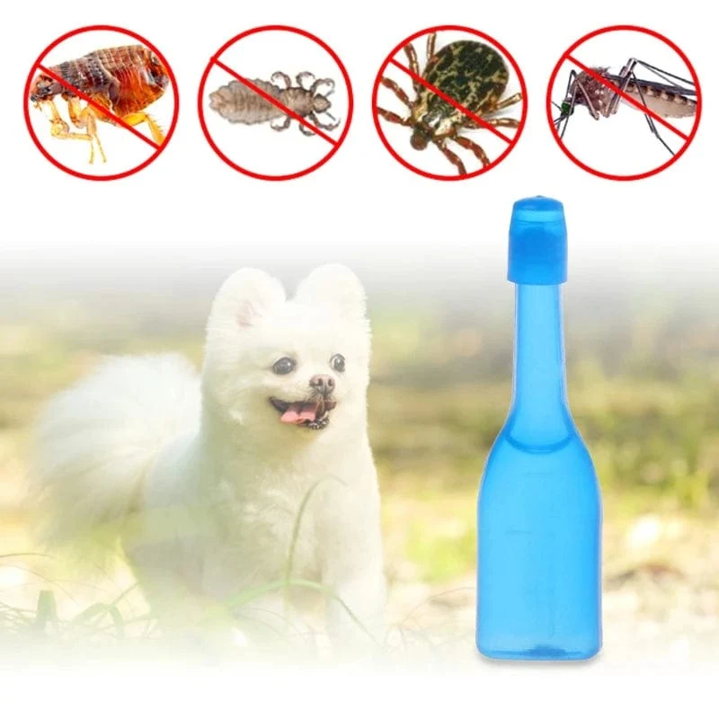 Floh- und Zeckenkiller für Haustiere, Flohbehandlung für Hunde, flüssiges Insektizid für kleine bis große Hunde, Floh- und Zeckenprävention